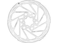 TRP One-Piece IS Bremseskive 140mm - 6 Bolt